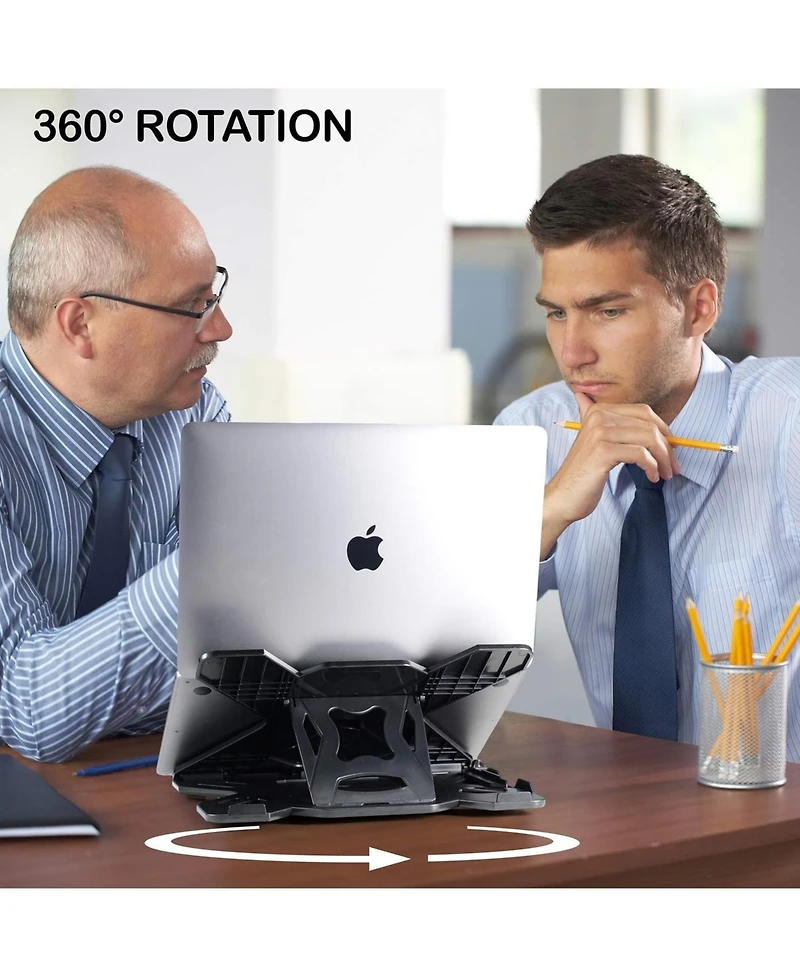 Lifelong Adjustable Laptop Stand with Phone Holder Portable Foldable Multi-Angle