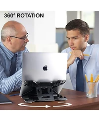 Lifelong Adjustable Laptop Stand with Phone Holder Portable Foldable Multi-Angle