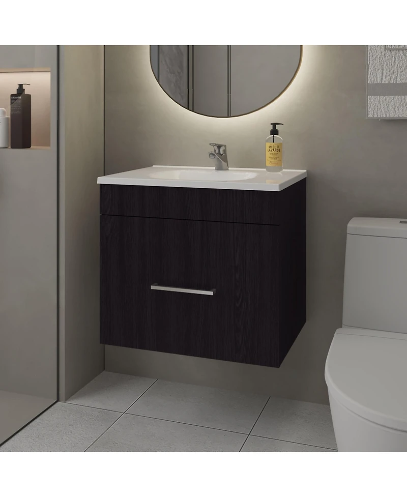 Story Floating Bathroom Vanity Set with Sink