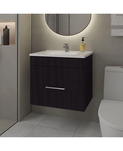 Story Floating Bathroom Vanity Set with Sink