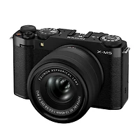 Fujifilm X-M5 Mirrorless Camera with Xc 15-45mm f/3.5-5.6 Ois Pz Lens, Black