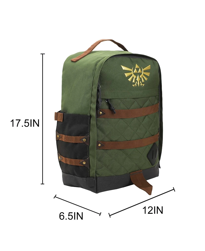 The Legend Of Zelda Hyrule Crest 17" Green adult Backpack