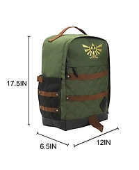 The Legend Of Zelda Hyrule Crest 17" Green adult Backpack