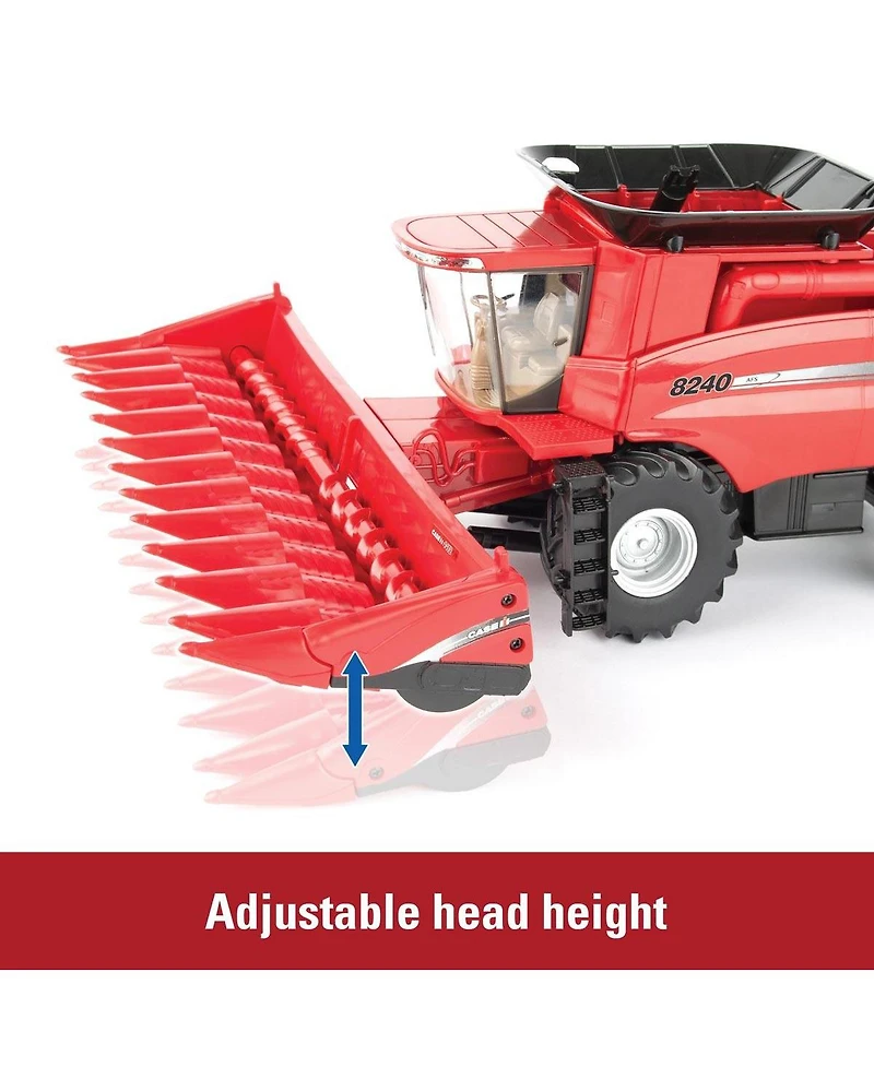Tomy 1/32 Case Ih 8230 Combine w/ Both Heads, Afs Connect Magnum 380 & Grain Cart Set