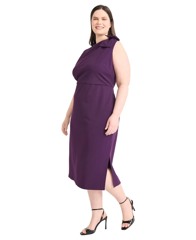 Maggy London Plus Sleeveless A-Line Dress