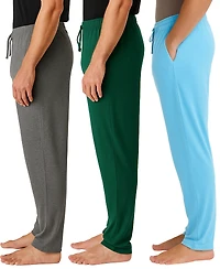 Galaxy By Harvic Men's 3-Pack Modern Fit Classic Lounge Pants