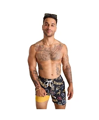 Chubbies Men's 5.5" Black Pittsburgh Steelers The Neon Lined Classic Swim Trunks