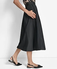 Dkny Women's Bubble-Hem A-Line Midi Skirt