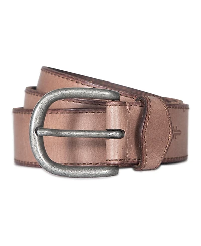 Frye Women's Stitched Edge Shaped Keeper Belt