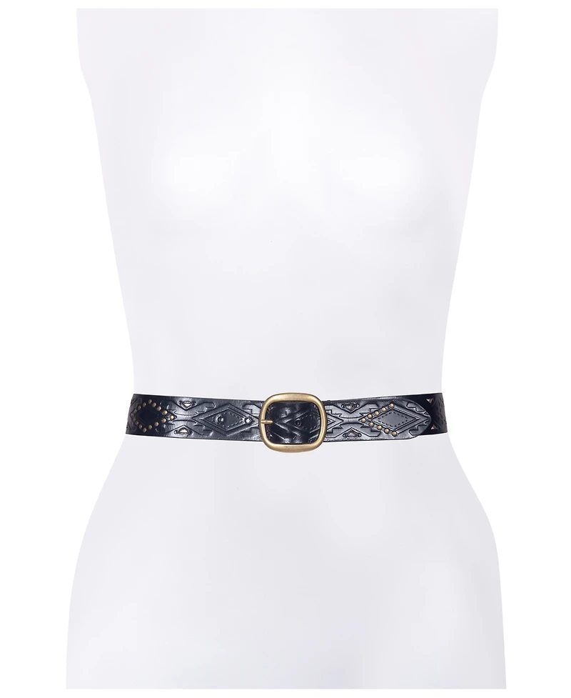 Frye Women's Southwestern Embossing Belt