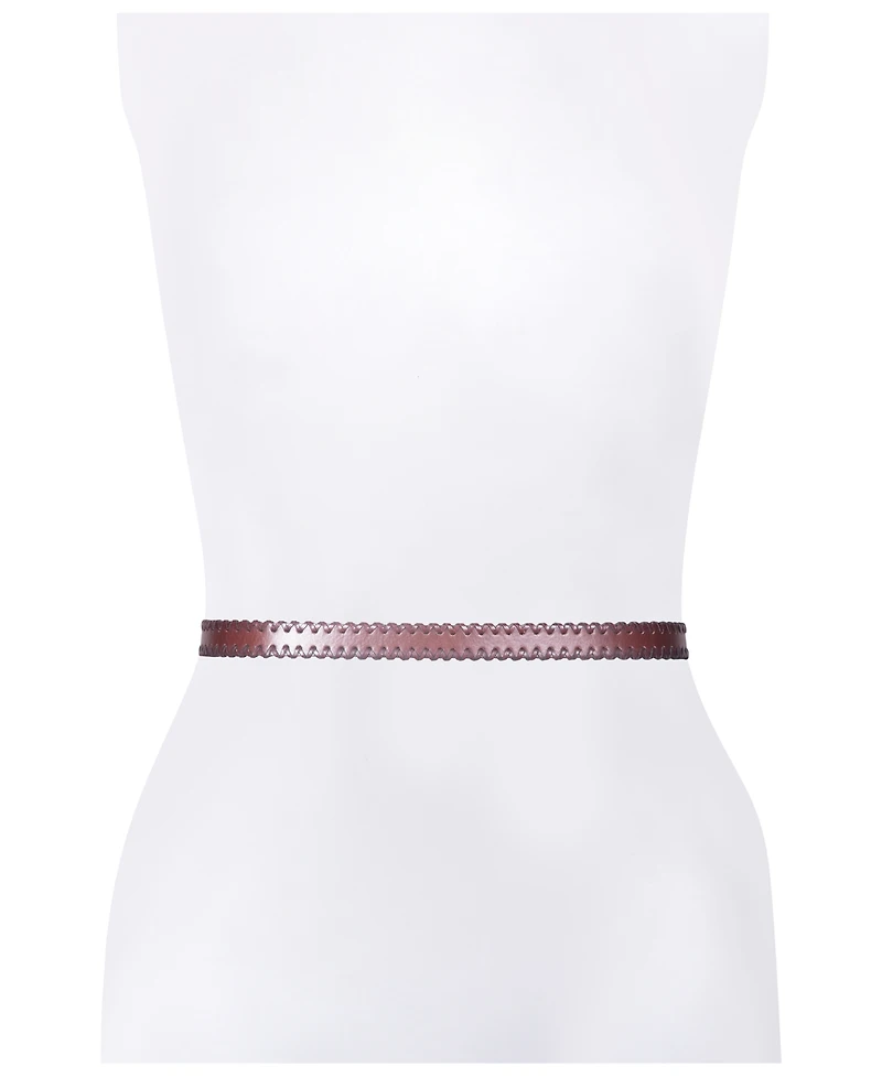 Frye Women's Leather Laced Buckle Belt