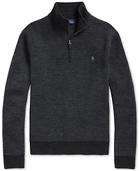 Polo Ralph Lauren Men's Washable Wool Quarter-Zip Sweater