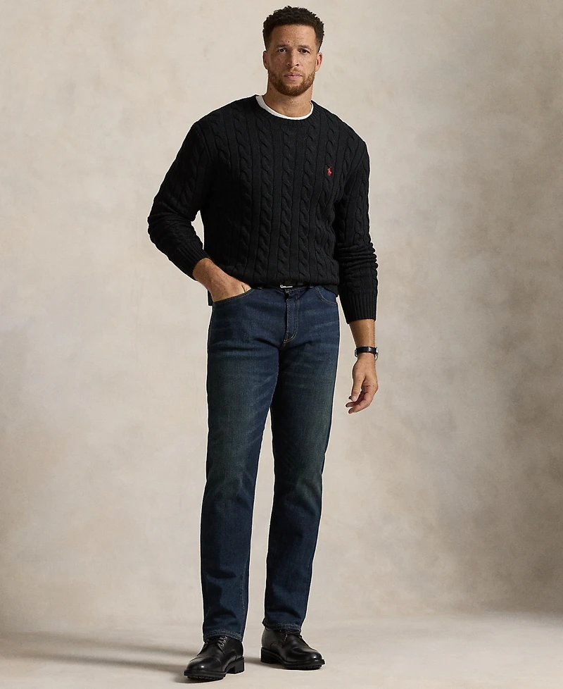 Polo Ralph Lauren Men's Big & Tall Cable-Knit Cotton Sweater
