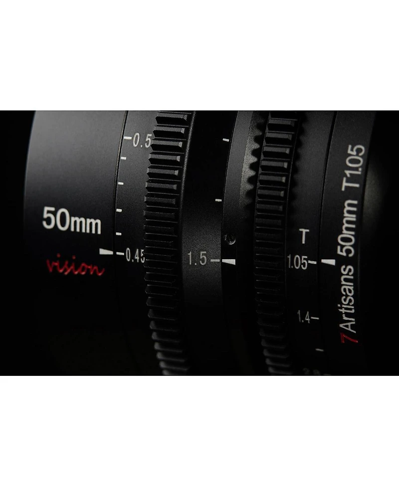 7artisans Photoelectric 50mm T1.05 Vision Cine Lens for Canon Rf, Black