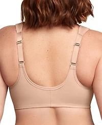 Glamorise Plus Full Figure Wonderwire Front-Closure Bra Underwire 1245