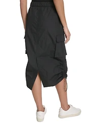 Starter Women's Solid-Color Pull-On Midi Cargo Skirt