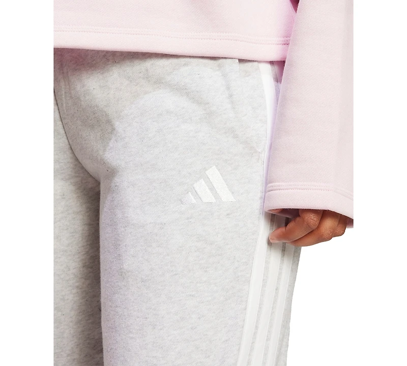 adidas Women's Essentials Three Stripes Fleece Slim Pants
