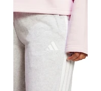 adidas Women's Essentials Three Stripes Fleece Slim Pants