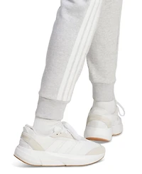 adidas Women's Essentials Three Stripes Fleece Slim Pants
