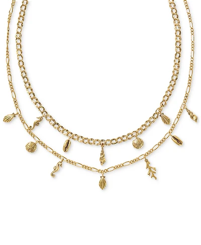 Kendra Scott Gold-Tone Alexa Multi Strand Necklace, 16-1/2" + 3" extender
