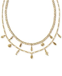 Kendra Scott Gold-Tone Alexa Multi Strand Necklace, 16-1/2" + 3" extender