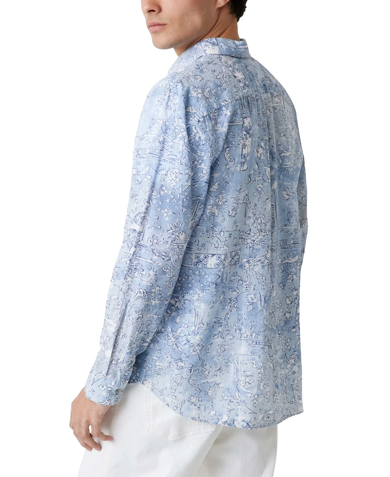 Guess Men's Island-Pattern Shirt