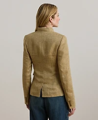 Lauren Ralph Petite Herringbone Linen Jacket