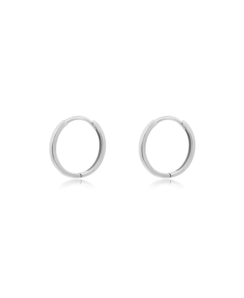 The Lovery Gold Huggie Hoop Earrings 14K Yellow Gold 13 x 2 millimeters