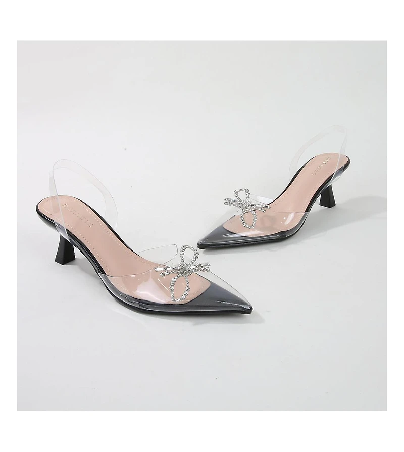 Nana Clear Vinyl Slingbacks