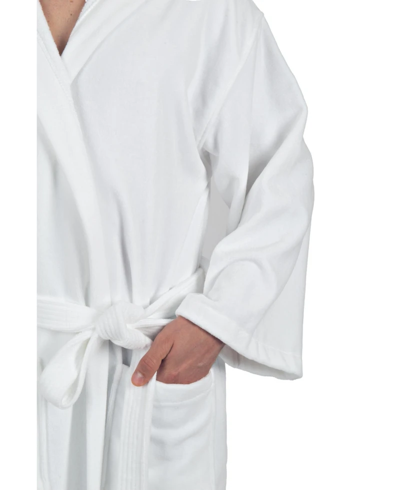 Alpine Swiss Men's Dane Hooded Bathrobe Cotton Terry Cloth Luxury Hotel Spa Robe