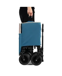 Mondawe 300L Folding Beach Wagon with Big Wheels