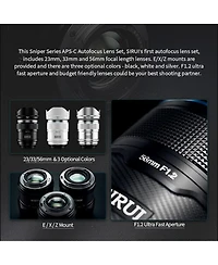 Sirui Sirui Sniper Series f/1.2 Af 3-Lens Kit for Sony E, Silver