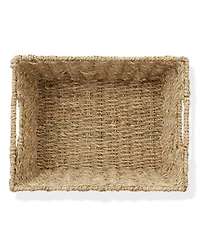 Casafield Set of 4 Water Hyacinth Storage Baskets with Handles