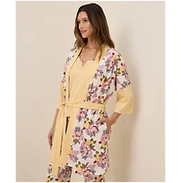 Pact Women's Organic Cotton Staycation Short Robe