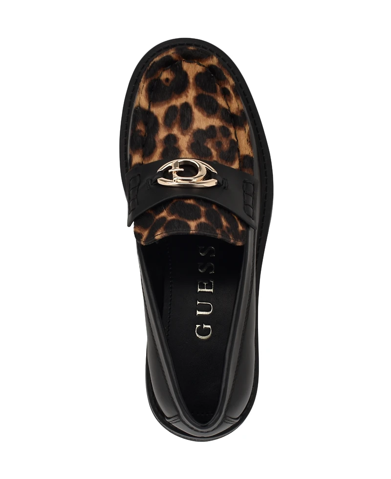 Guess Women's Yanika G Hardware Lug Sole Loafers