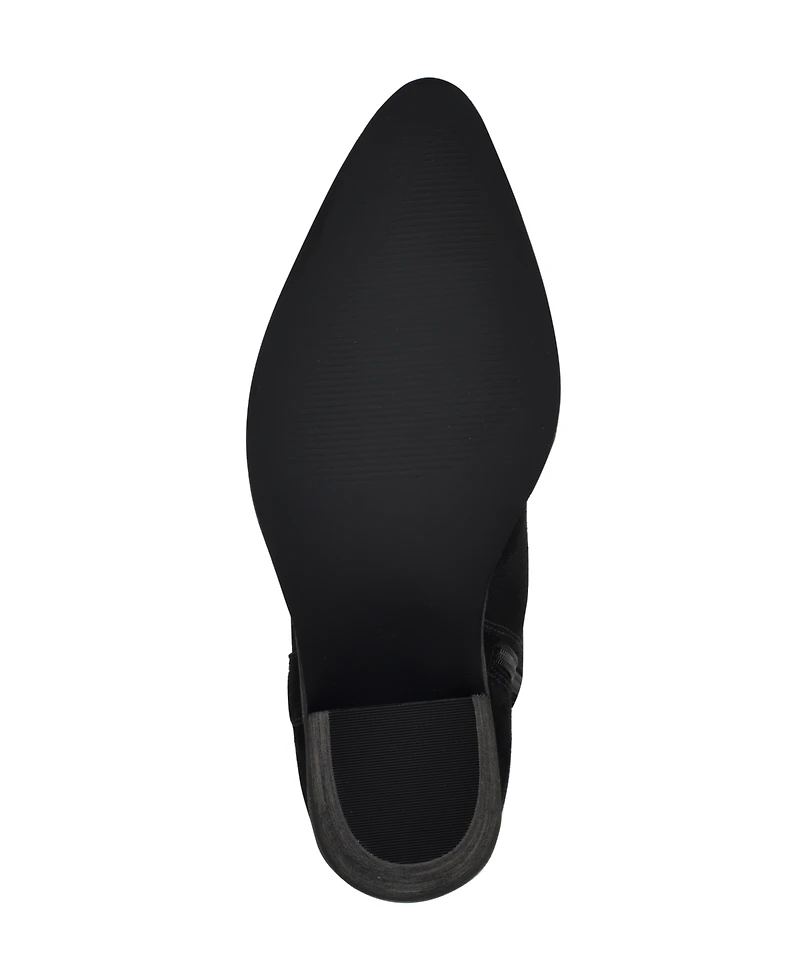 Guess Women's Sashan Knee-High Topstitched Western Boots