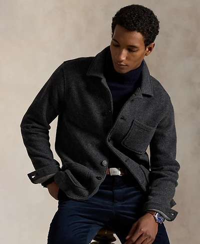 Polo Ralph Lauren Men's Brushed Double-Knit Utility Jacket