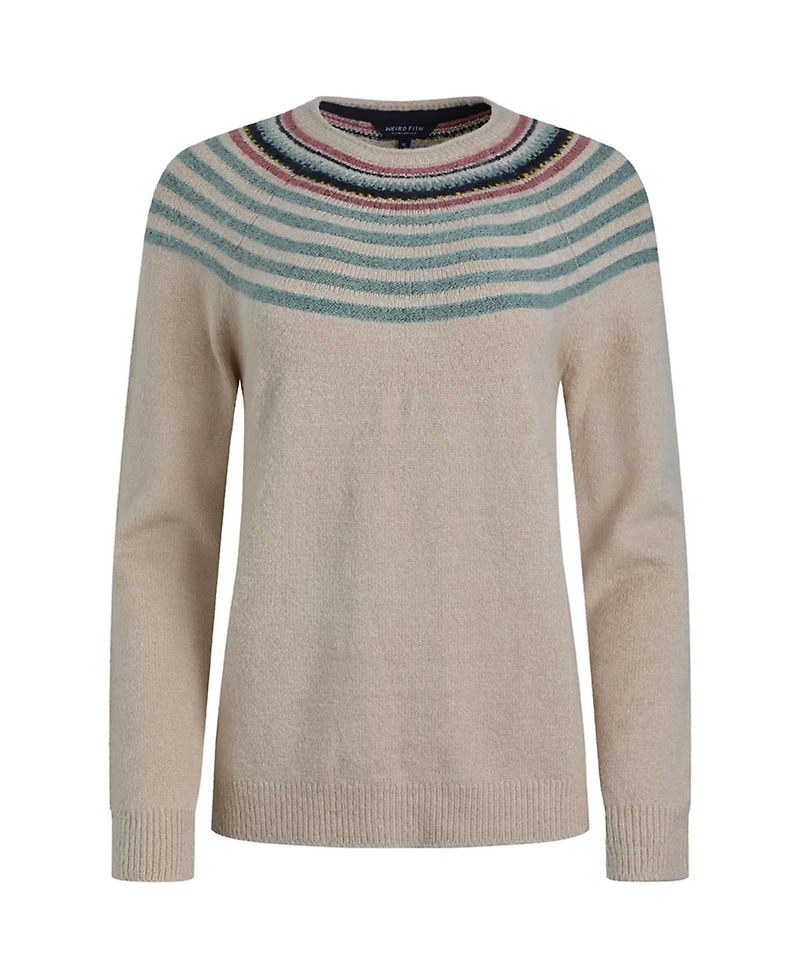 Weird Fish Women's Sinatra Patterned Knit Jumper