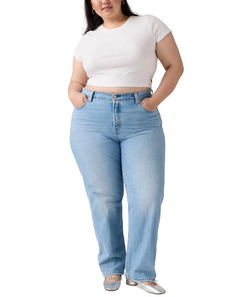 Levi's Trendy Plus 501 Cotton High-Rise Jeans