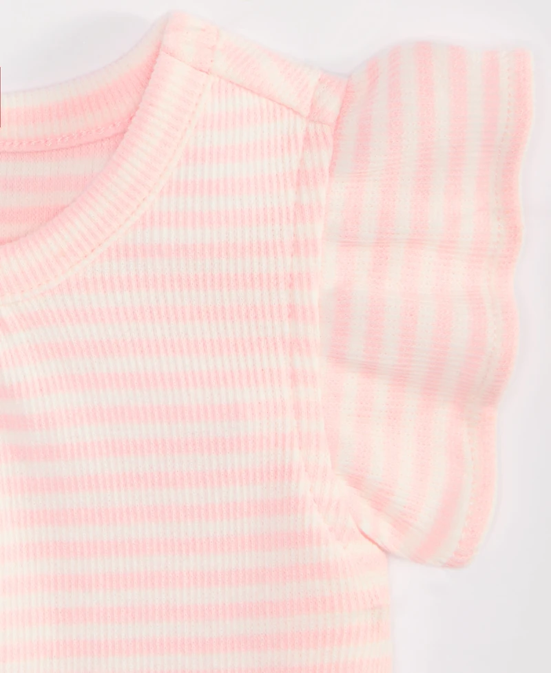 First Impressions Baby Girls Flutter Sleeve 3-24 Month T-Shirt, Exclusively at Macy's