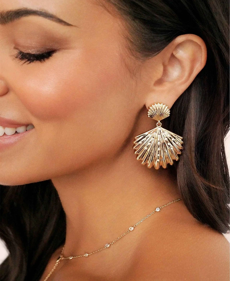 Ettika Sun-drenched Shell Earrings