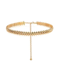 Ettika Oval Dome Baguette Chain Necklace