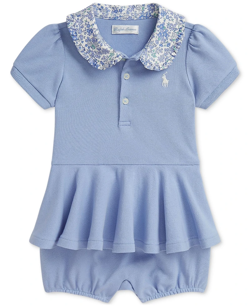 Polo Ralph Lauren Baby Girls Peplum Romper