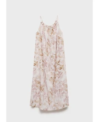 Mango Women's Floral Print Cotton Nightgown