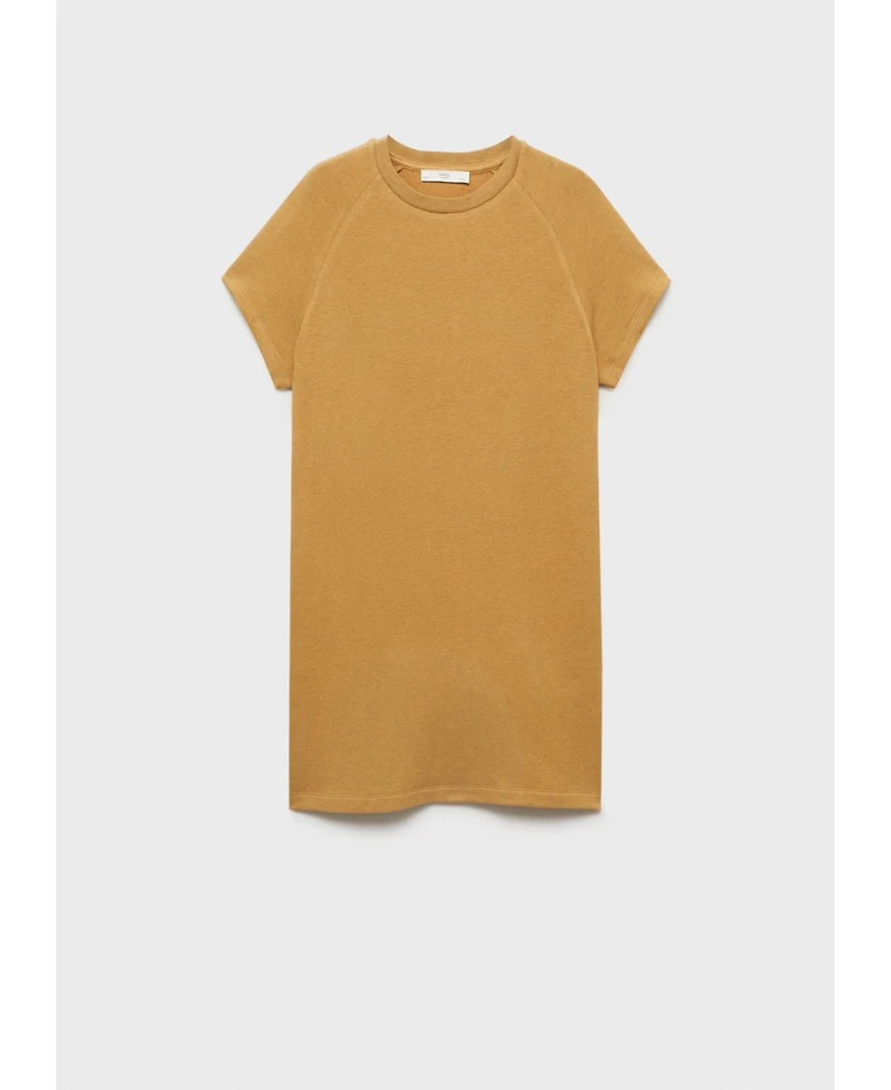 Mango Women's Heather Fleece Cotton Nightgown