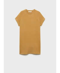 Mango Women's Heather Fleece Cotton Nightgown
