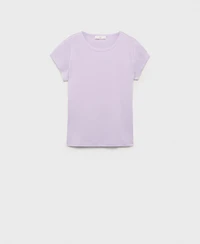 Mango Women's Cotton Short Sleeve T-Shirt