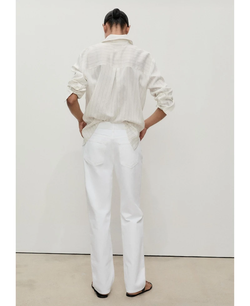 Mango Women's Mid-Rise Straight Jeans