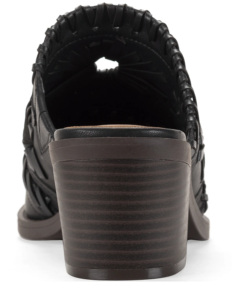 Style & Co Women's Lucyy Stitch Detail Block Heel Mules, Exclusively at Macy's