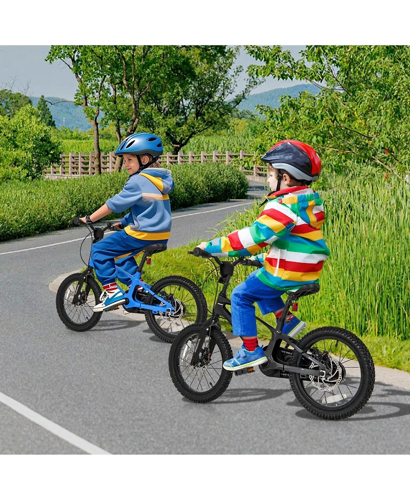 Kids Bike Lightweight with 2 Removable Training Wheels for Aged 4-7